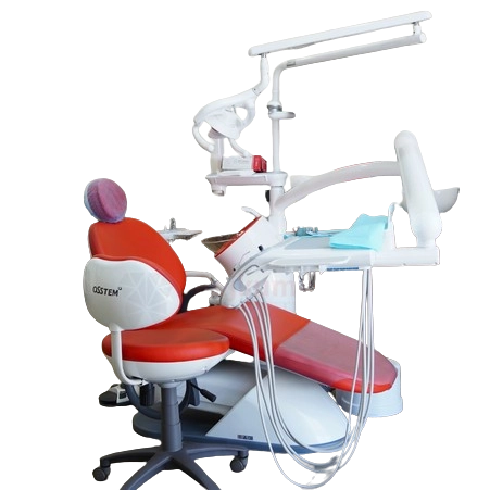 Dental chair for patient with specialised dental equipment can used by a skilled dental expert.